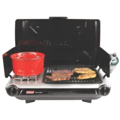 Coleman Tabletop Propane Gas Camping Grill/Stove, 2-Burner -Outland Supply 2000020929 r 09 ah
