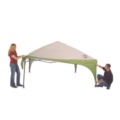 Coleman 10 X 10 Canopy Sun Shelter With Instant Setup -Outland Supply 2000023970 setup 2