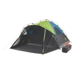 Coleman 6-Person Dark Room Fast Pitch Dome Tent With Screen Room -Outland Supply 2000024290 coleman darkroom tent 6person angle203