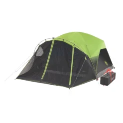 Coleman 6-Person Dark Room Fast Pitch Dome Tent With Screen Room -Outland Supply 2000024290 coleman darkroom tent 6person angle204
