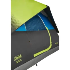 Coleman 6-Person Dark Room Sundome Tent -Outland Supply 2000032254 coleman dark room tent 6p awning green turquoise detail 15B15D