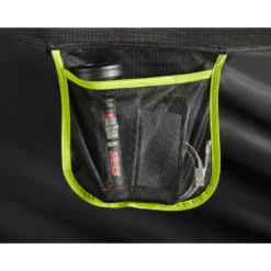 Coleman 6-Person Dark Room Sundome Tent -Outland Supply 2000032254 coleman dark room tent 6p interior pocket with props green turquoise detail 15B15D