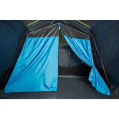 Coleman 10-Person Dark Room Instant Cabin Tent With Rainfly -Outland Supply 2000032730 coleman dark room tent 10p room divider green turquoise detail 1
