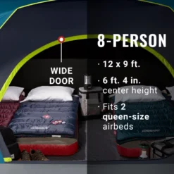 Coleman 8-Person Dark Room™ Skydome™ Camping Tent -Outland Supply 2000035973 GSM ATF 6