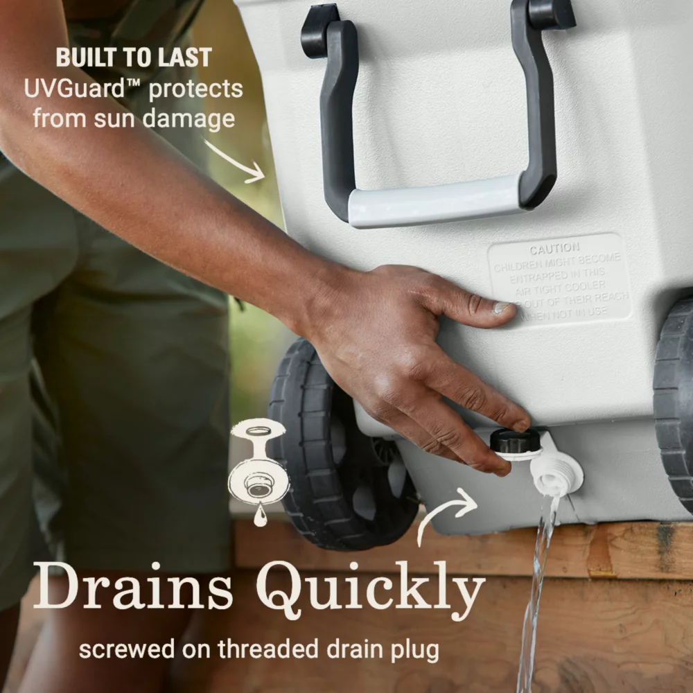 Coleman Atlas Series 100-Quart Marine Cooler With Wheels 4 Coleman Atlas Series 100-Quart Marine Cooler With Wheels - Image 4