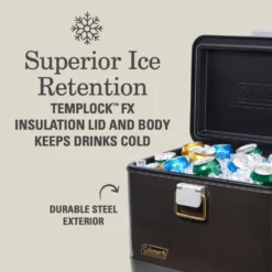 Coleman 1900 Collection™ 20-Quart Steel Belted® Cooler -Outland Supply 2156043 1900Collection 20QT Cooler ATF3