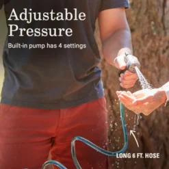 Coleman OneSource Rechargeable Built-In Pump Camp Shower Sprayer -Outland Supply 2156373 ATF5