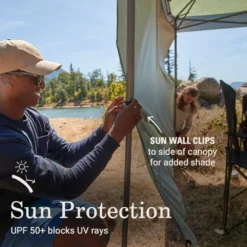 Coleman OASIS™ 10 X 10 Canopy With Sun Wall -Outland Supply 2156418 OasisLite10x10CanopySunWallMoss ATF5