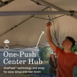 Outland Supply -Outland Supply 2156421 OasisLite10x10CanopySunWallBlack ATF2