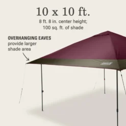 Coleman OASIS™ 10 X 10 Canopy -Outland Supply 2157495 Oasis10x10CanopyBlackberry ATF6