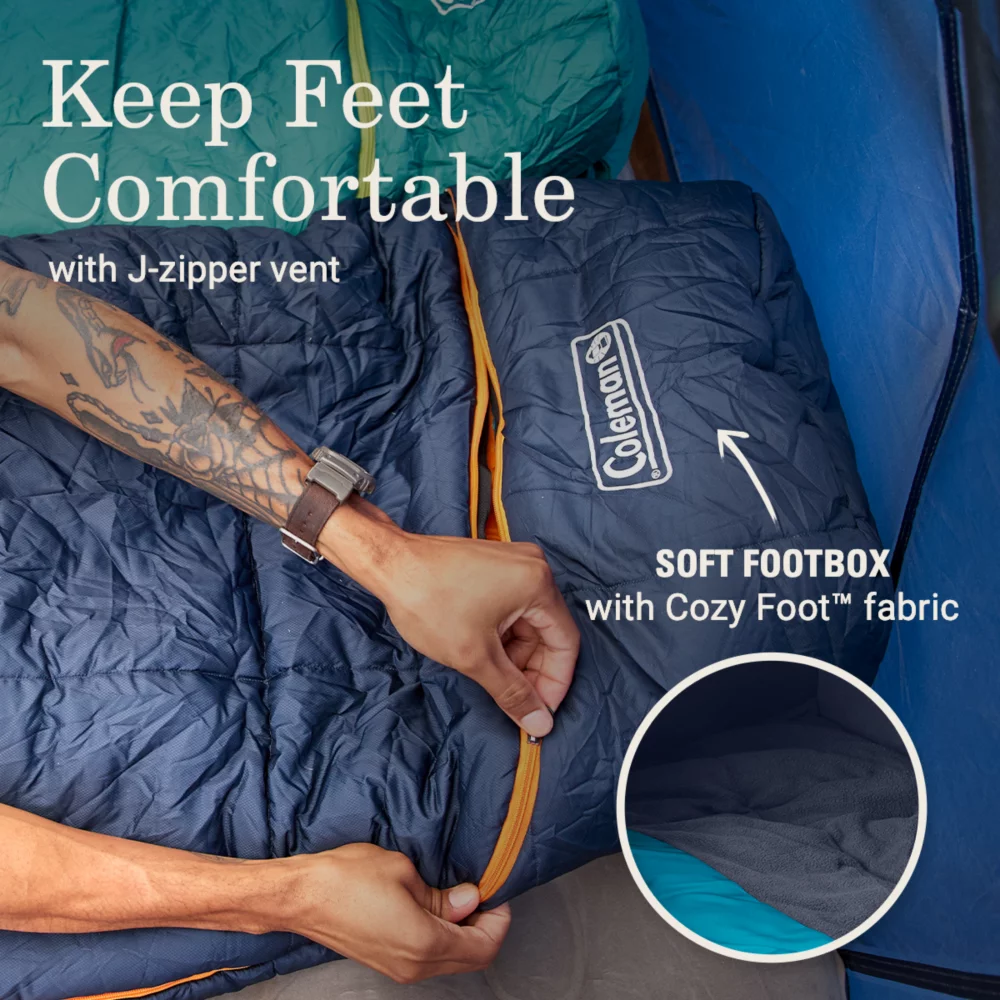 Coleman Big Bay™ 20° Big & Tall Contour Sleeping Bag 6 Coleman Big Bay™ 20° Big & Tall Contour Sleeping Bag - Image 6