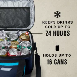 Coleman XPAND™ 16-Can Soft Cooler -Outland Supply Coleman 2000037611 XPAND SoftCooler 16Can BlueNights ATF5
