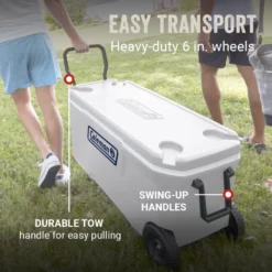 Coleman 316 Series™ 100-Quart Marine Wheeled Cooler -Outland Supply Coleman 316 Series 100QT Marine ATF3