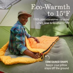 Coleman Arch Bay™ 15°F Big & Tall Sleeping Bag -Outland Supply Coleman ArchBay SleepingBags 15F Daffodil BT ATF3