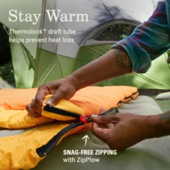 Coleman Arch Bay™ 15°F Big & Tall Sleeping Bag -Outland Supply Coleman ArchBay SleepingBags 15F Daffodil BT ATF4