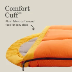 Coleman Arch Bay™ 15°F Big & Tall Sleeping Bag -Outland Supply Coleman ArchBay SleepingBags 15F Daffodil BT ATF5