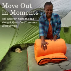 Coleman Arch Bay™ 15°F Big & Tall Sleeping Bag -Outland Supply Coleman ArchBay SleepingBags 15F Daffodil BT ATF6