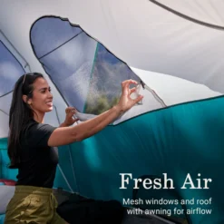 Coleman Blue Springs II™ 8-Person Camping Tent -Outland Supply Coleman BlueSpringsTents 8P StormGray ATF6