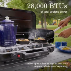 Coleman Classic 3-Burner Camping Stove -Outland Supply Coleman Classic 3BurnerCampingStove ATF7