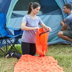 Coleman Kompact™ Premium Inflatable Camp Pad -Outland Supply Coleman PremiumCampPad TigerLily ATF6