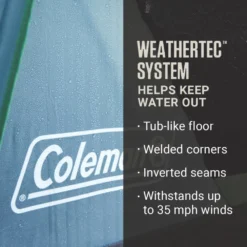 Coleman Sunlodge™ 8-Person Camping Tent, Blue Nights -Outland Supply Coleman Sunlodge 8P BlueNights ATF3