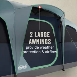 Coleman Sunlodge™ 8-Person Camping Tent, Blue Nights -Outland Supply Coleman Sunlodge BlueNights ATF5