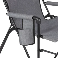 Coleman Forester Series Sling Chair -Outland Supply HKDSlingChair CationicGrey Cupholder20Feature 2000035921